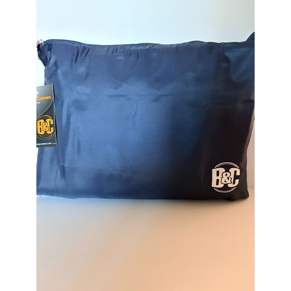 Bang & Carson Extra Large, Blue/White Stripe Tote with Carry Case‎ - NWT